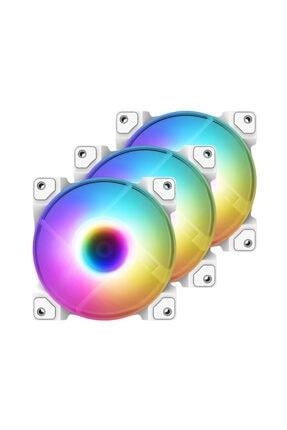 ID-COOLING DF-12025 ARGB Trio Snow 4Pin PWM 3'lü Kasa Fanı