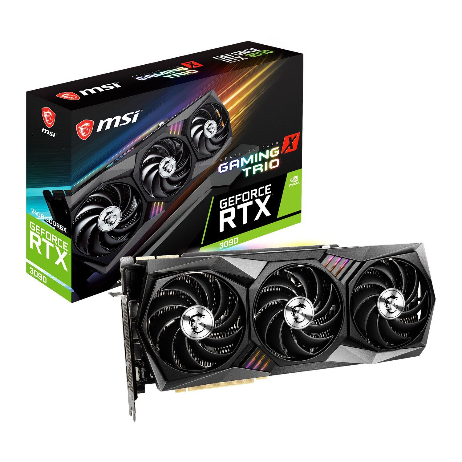 Msı GeForce RTX 3090 Gaming X Trio 24GB 1400MHz OC GDDR6X DX12 PCI-Express 4.0 Ekran Kartı