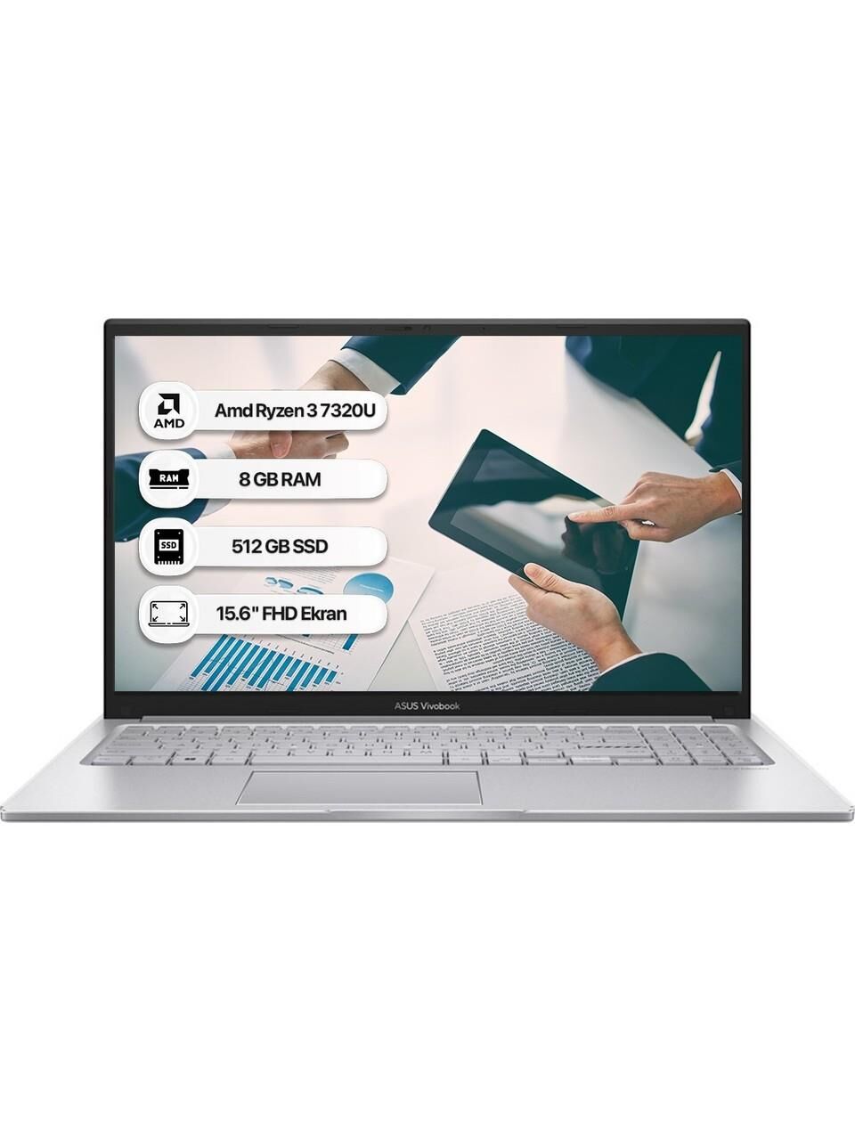 Asus Vivobook Go 15 E1504FA-NJ289 Ryzen 3 7320U 8 Gb 512 Gb Ssd Radeon 610M 15.6'' Full Hd