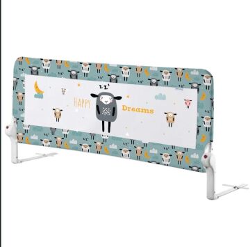 Guımo 120 CM Yatak Bariyeri Happy Dreams Kuzu Yeşil