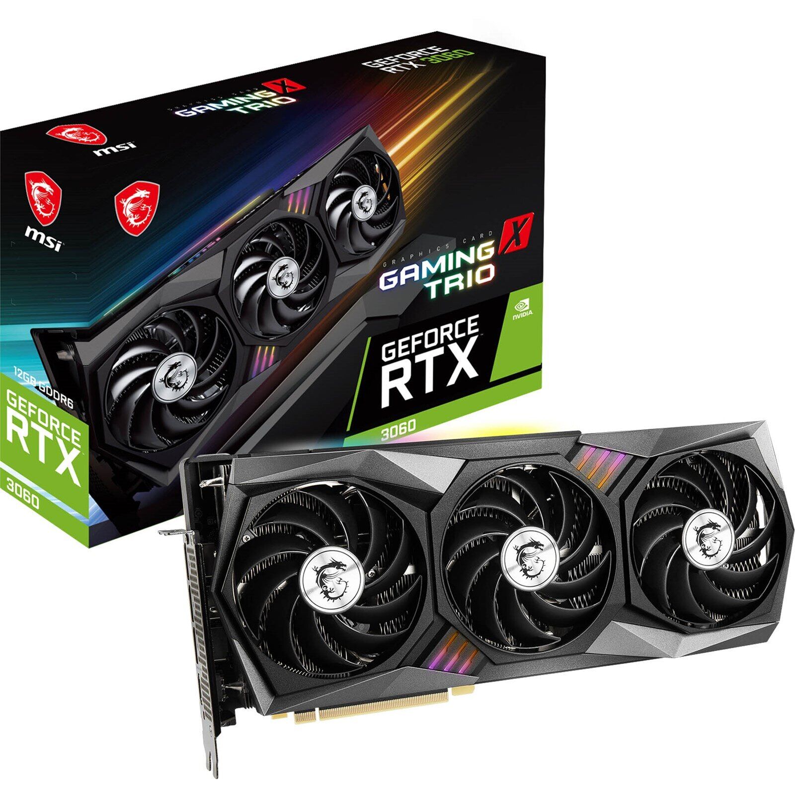 MSI NVIDIA GeForce RTX 3060 Gaming X Trio 12 GB GDDR6 192 Bit Ekran Kartı