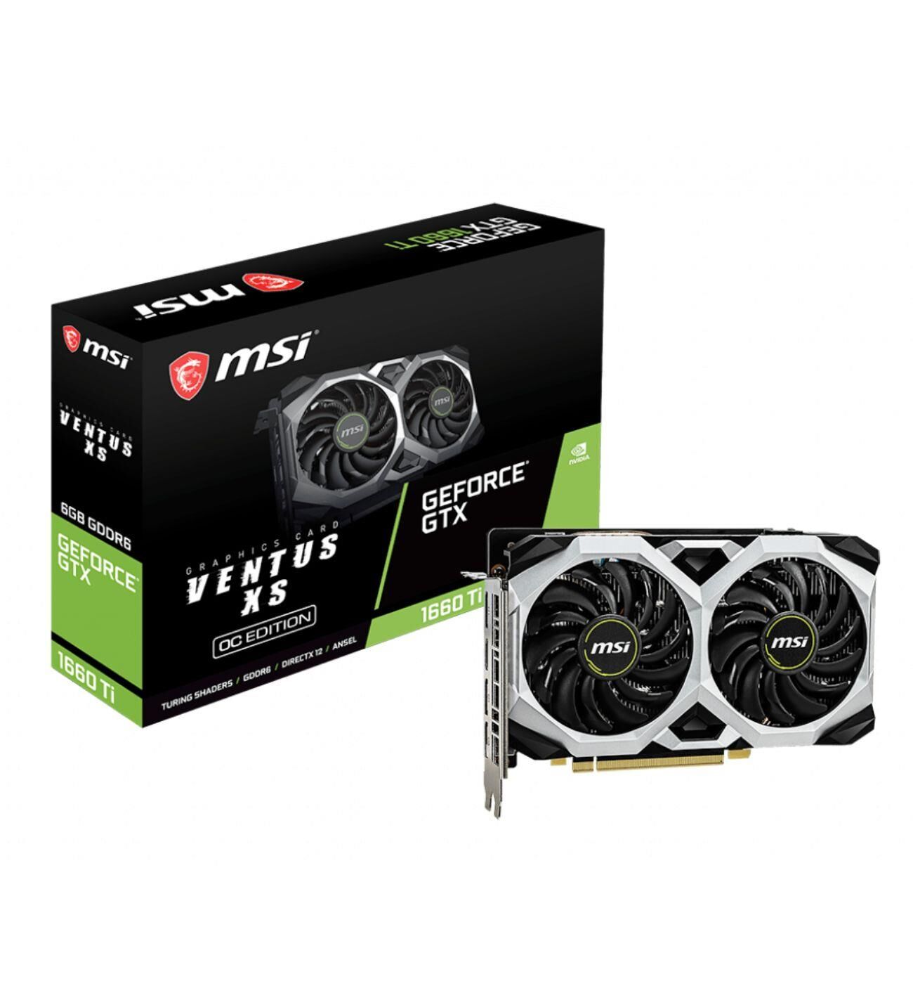 MSI VGA GeForce GTX 1660 Ti VENTUSXS6G