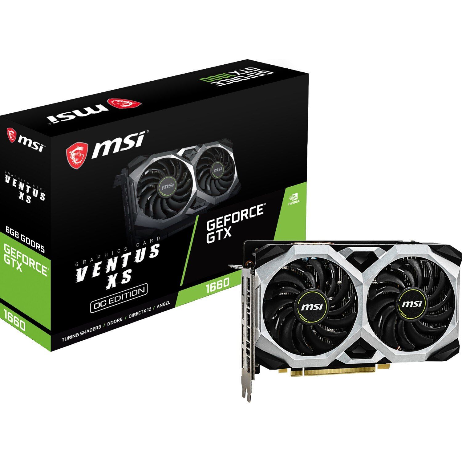 MSI GTX 1660 Süper Ventus OC 6G DDR6 HDMI192Bit