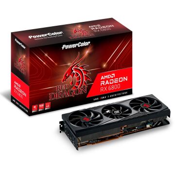 Powercolor RX 6800 XT Red Dragon 16GBD6-3DHR/OC 16 GB GDDR6 256 Bit Ekran Kartı