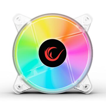 Rampage 6C-120 120*120*25mm Double Ring 6 Renk Ledli Kasa Fanı