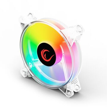 Rampage 6C-120 120*120*25mm Double Ring 6 Renk Ledli Kasa Fanı