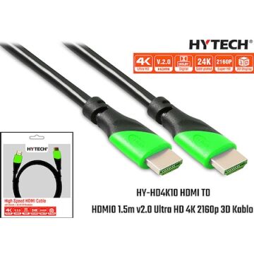Hytech HY-HD4K10 Hdmı To Hdmı 10m v2.0 Ultra HD 4K 2160p 3D Kablo