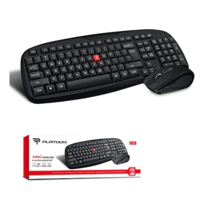 Platoon PL-383 MM Kablosuz Q Klavye + Mouse Set