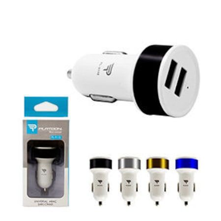 Platoon  PL-9110 5V 2.1A&1.0A Usb-Oto Çakmak Adap