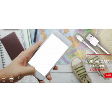 Concord C405 İphone Usb2.0 Data Kablo