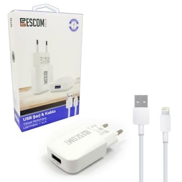 Dr Escom ESC410 1.1Aİphone Şarj Data Kablo+Başlık