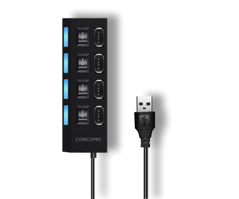 Concord C852 4Port Usb2.0 Çoklayıcı