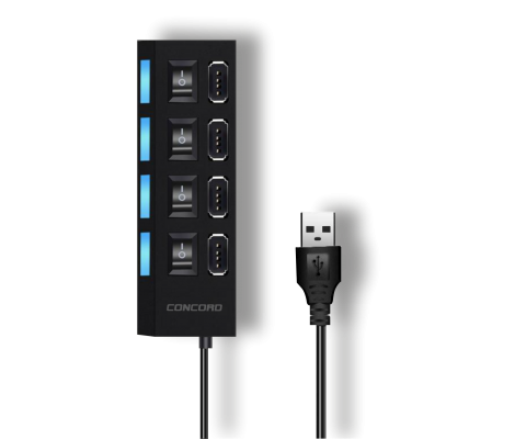 Concord C852 4Port Usb2.0 Çoklayıcı