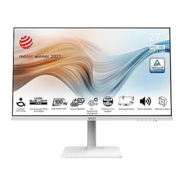 MSI 27 MODERN MD272XPW 1920x1080 (FHD) 16:9 FLAT IPS 100HZ 1MS ADAPTIVE-SYNC PIVOT BEYAZ TYPE-C MONITOR