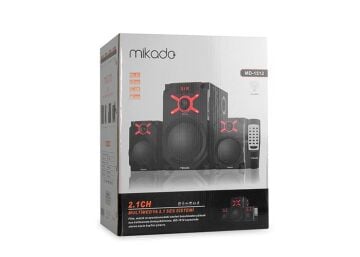 Mikado MD-1512 2+1 10W+5W*2 Siyah Usb+SD+Fm Destekli Multimedia Bluetooth Speaker