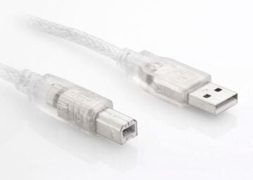 S-link SL-U2005 Usb2.0 5m Şeffaf Yazıcı Kablo