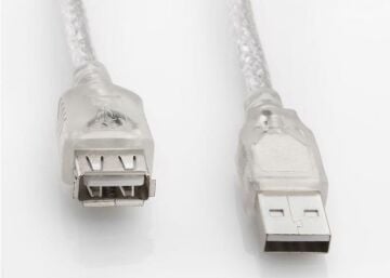 S-link SL-AF2005 Usb2.0 5m Şeffaf Uzatma Kablo