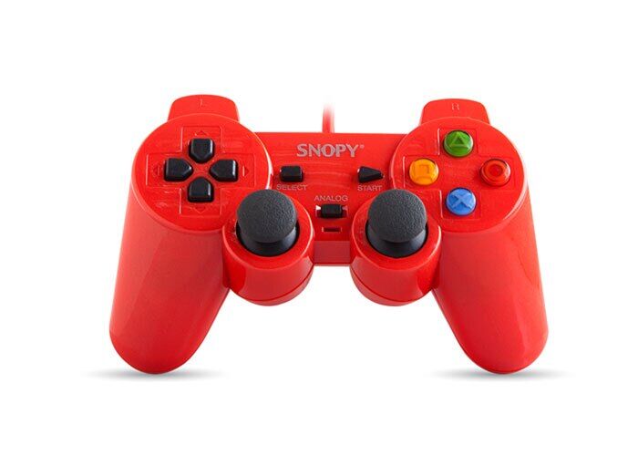Snopy SG-302 Kırmızı Usb/Pc/PS3 1.8m Kablo Joypad