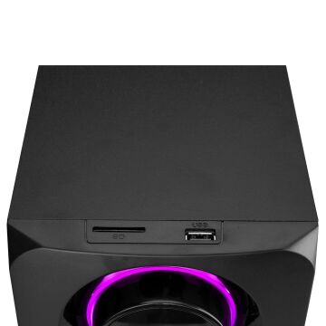 Mikado MD-221BT 2+1 40W Siyah Usb+Tf Cart+FM+Bluetootk Speaker