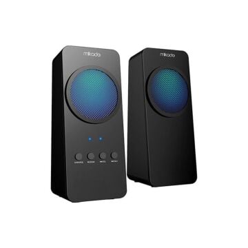 Mikado MD-318BT 2+1 25W Siyah Usb+Fm+Bluetooth Destekli Led Işıklı Speaker