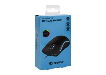 Everest SM-M9 Usb Siyah 3D Optik Led Mouse