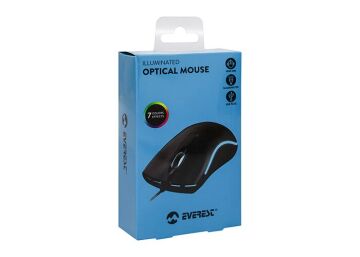 Everest SM-M9 Usb Siyah 3D Optik Led Mouse