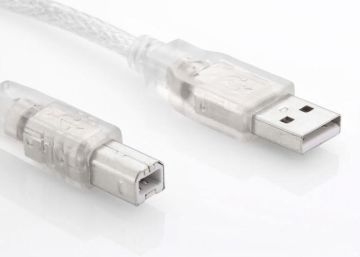 S-link SL-U2003 Usb2.0 3m Şeffaf Yazıcı Kablo