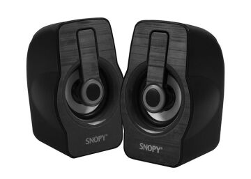 Snopy SN-X23 2.0 Multimedia RGB Işıklı 3W*2 Siyah/Kırmızı USB Speaker
