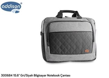 Addison 300684 15.6 Gri/Siyah Bilgisayar Notebook Çantası