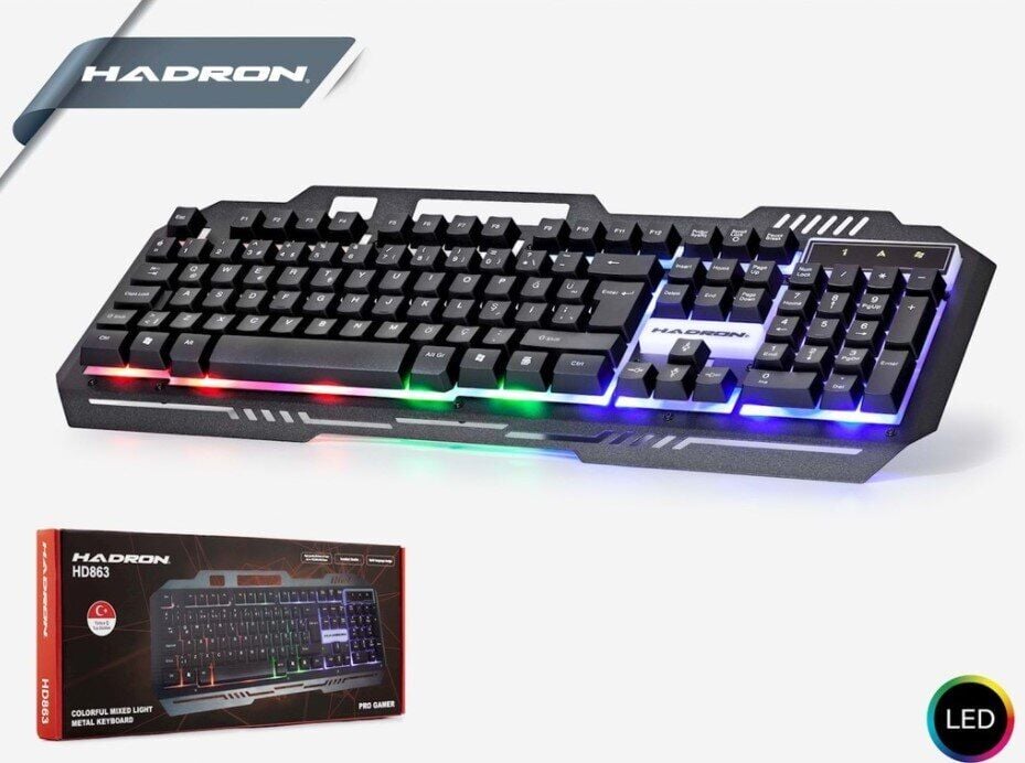 Hadron HD863 Q Tr Usb Kablolu Işıklı Gamming Klav