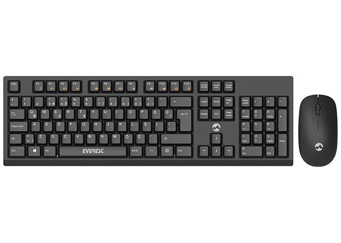 EVEREST KM2510 Kablosuz Q Klavye+Mouse SET