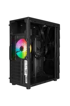 Rampage ARC-X Rgb Ledli Siyah Acrylic Panel 120mm Fanlı Gaming Oyuncu Kasası