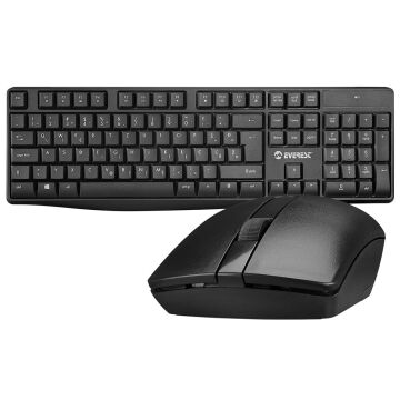 Everest KM-7500 Siyah Kablosuz Q Multimedia Klavye + Mouse Set