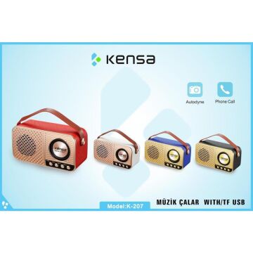 Kensa K207 Radyo Usb SD MP3 Player