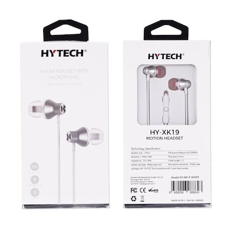 Hytech HY-XK19 Beyaz Mikrofonlu Kulaklık