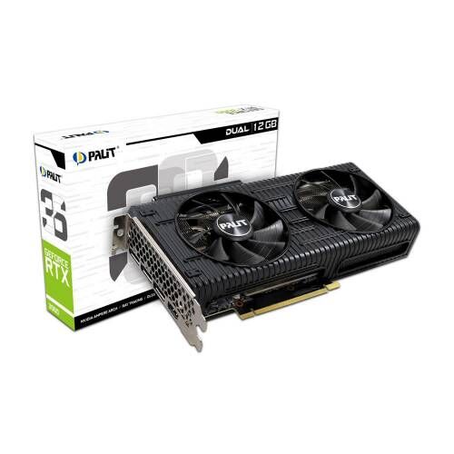 Palit NVIDIA GeForce RTX 3060 Dual LHR  12 GB GDDR6 192Bit Ekran Kartı