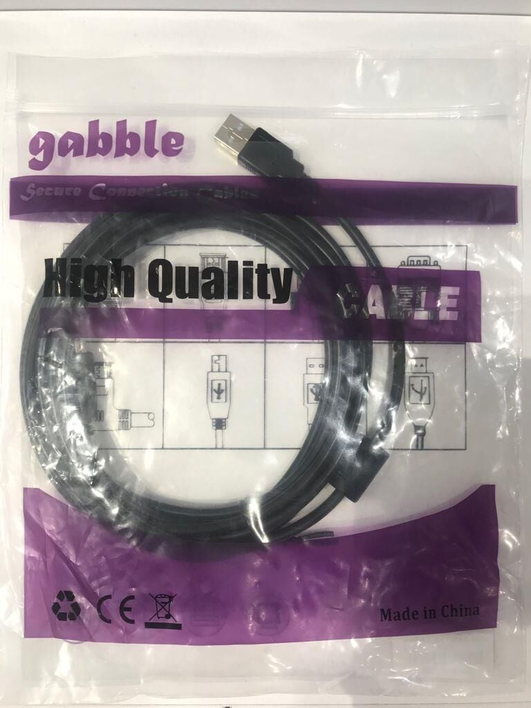 Gabble UPB203 3Mt Usb 2.0 Yazıcı Kablosu