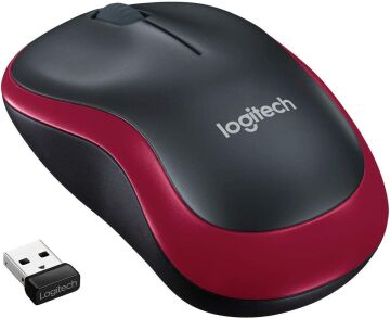 LOGITECH M185 RED MOUSE 910-002237