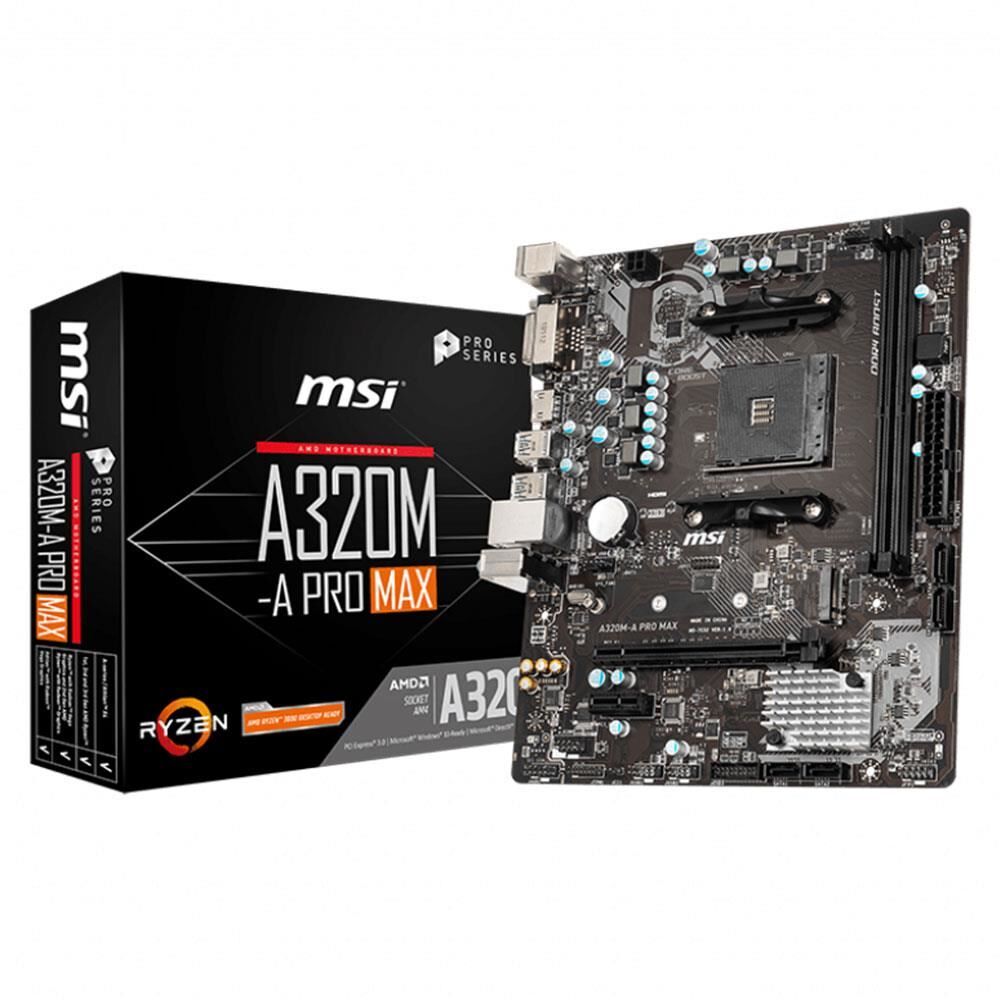 Msi A320M-A PRO MAX AMD A320 3200 MHz DDR4 Soket AM4 mATX Anakart