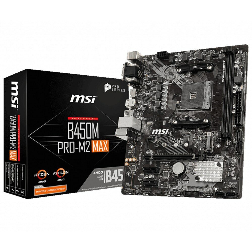 Msı B450M Pro-M2 Max AMD B450 Soket AM4 Ddr4 4133(OC)MHz MATX Gaming Anakart