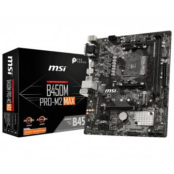 Msı B450M Pro-M2 Max AMD B450 Soket AM4 Ddr4 4133(OC)MHz MATX Gaming Anakart