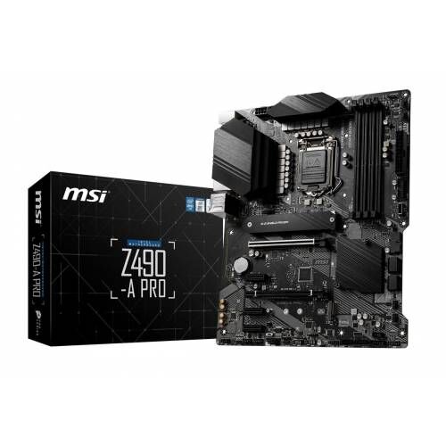 MSI Z490-A PRO SOKET 1200 DDR4 4800 (OC) PCI-E Gen 4 M.2 USB3.2 1x 2.5G LAN ATX