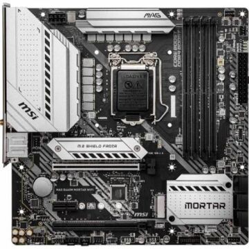 MSI MAG B460M MORTAR WIFI SOKET 1200 DDR4 2933 HDMI DP M.2 USB 3.2 RGB WIFI MATX