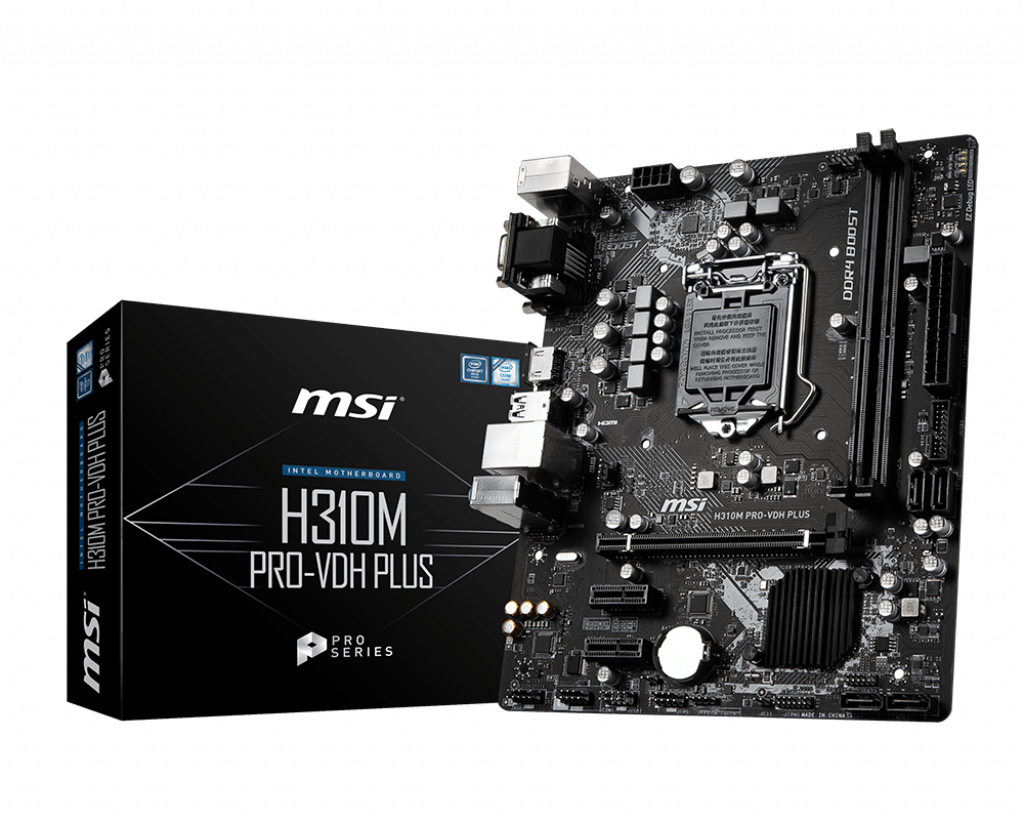 MSI H310M PRO-VDH Plus Intel H310 Soket 1151 DDR4 2666MHz mATX Anakart