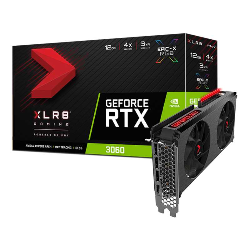PNY GeForce RTX 3060 12GB XLR8 12GB GDDR6 192Bit DX12 Gaming Ekran Kartı VCG306012DFXPPB