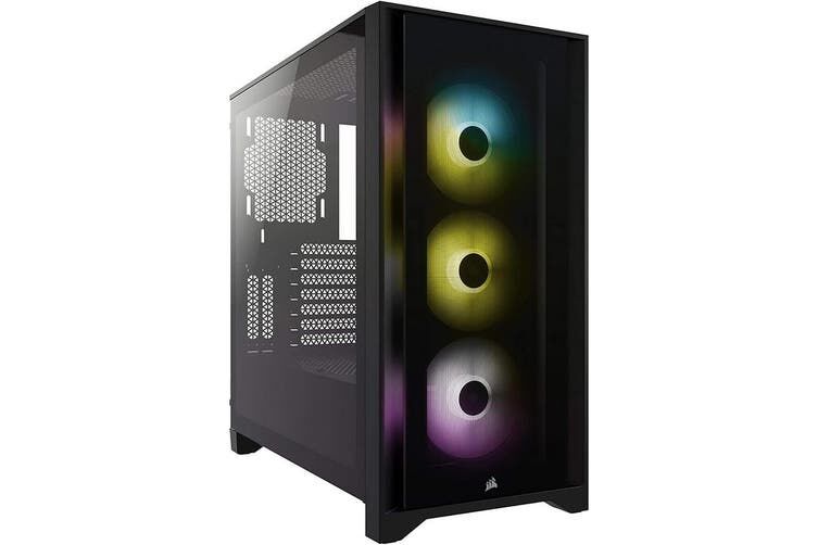 Corsair iCUE 4000X RGB CC-9011204-WW USB 3.1 Temperli Siyah Kasa