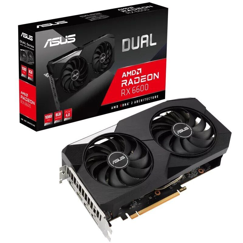 Asus Radeon Dual RX6600 8g 8gb 128BIT Gddr6 (Hdmı) Pcı-Express 4.0 Ekran Kartı