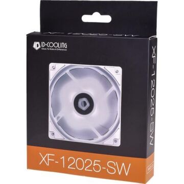 Id-Coolıng XF-12025-SW 12cm 4Pin PWM Led Beyaz Kasa Fanı