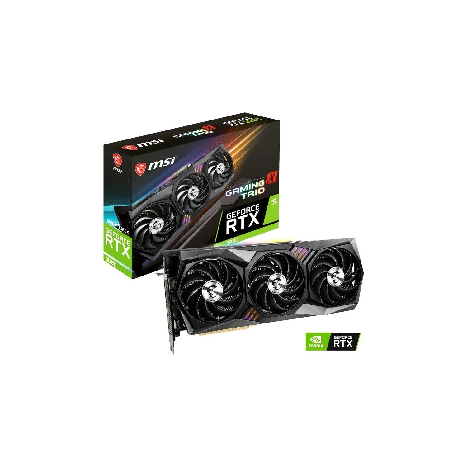 Msı GeForce RTX 3080 Gaming X Trio 10GB 1440MHz OC GDDR6X DX12 PCI-Express 4.0 Ekran Kartı
