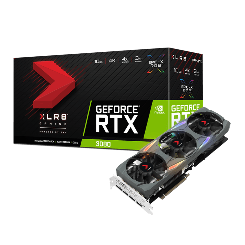 Pny RTX 3080 10GB XLR8 Gaming REVEL EPIC-X RGB Triple Fan 320 Bit GDDR6X